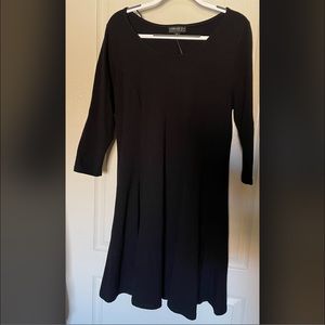 Forever 21+ Black 3/4 Sleeve Dress